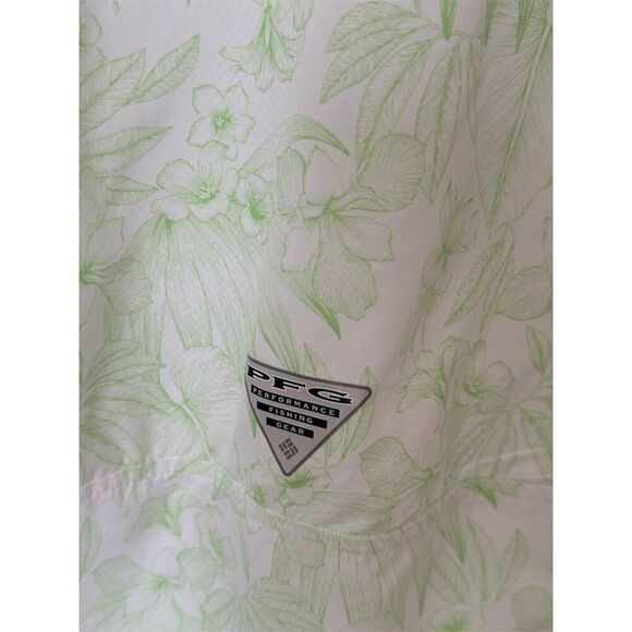 Columbia Women's Floral Button-Up Fishing Shirt Green Size M - Picture 5 of 7